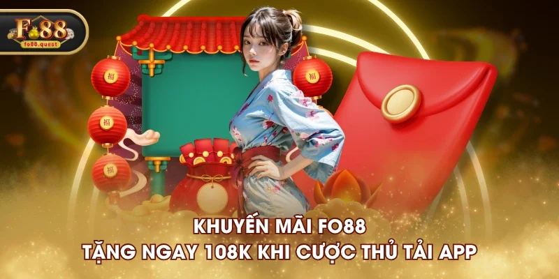 Khuyến mãi FO88 - Tặng ngay 108K khi cược thủ tải app Khuyến mãi FO88 - Tặng ngay 108K khi cược thủ tải app
