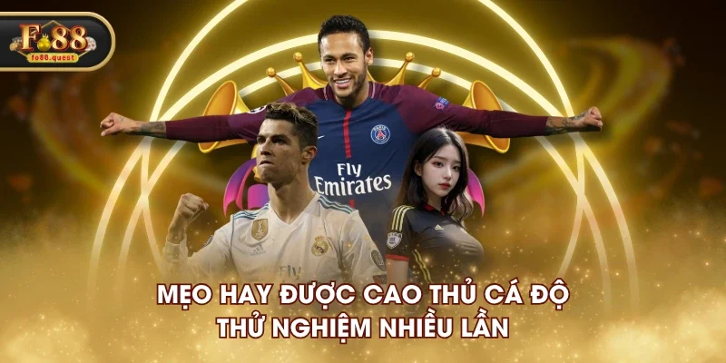 Mẹo hay được cao thủ cá độ thử nghiệm nhiều lần Mẹo hay được cao thủ cá độ thử nghiệm nhiều lần